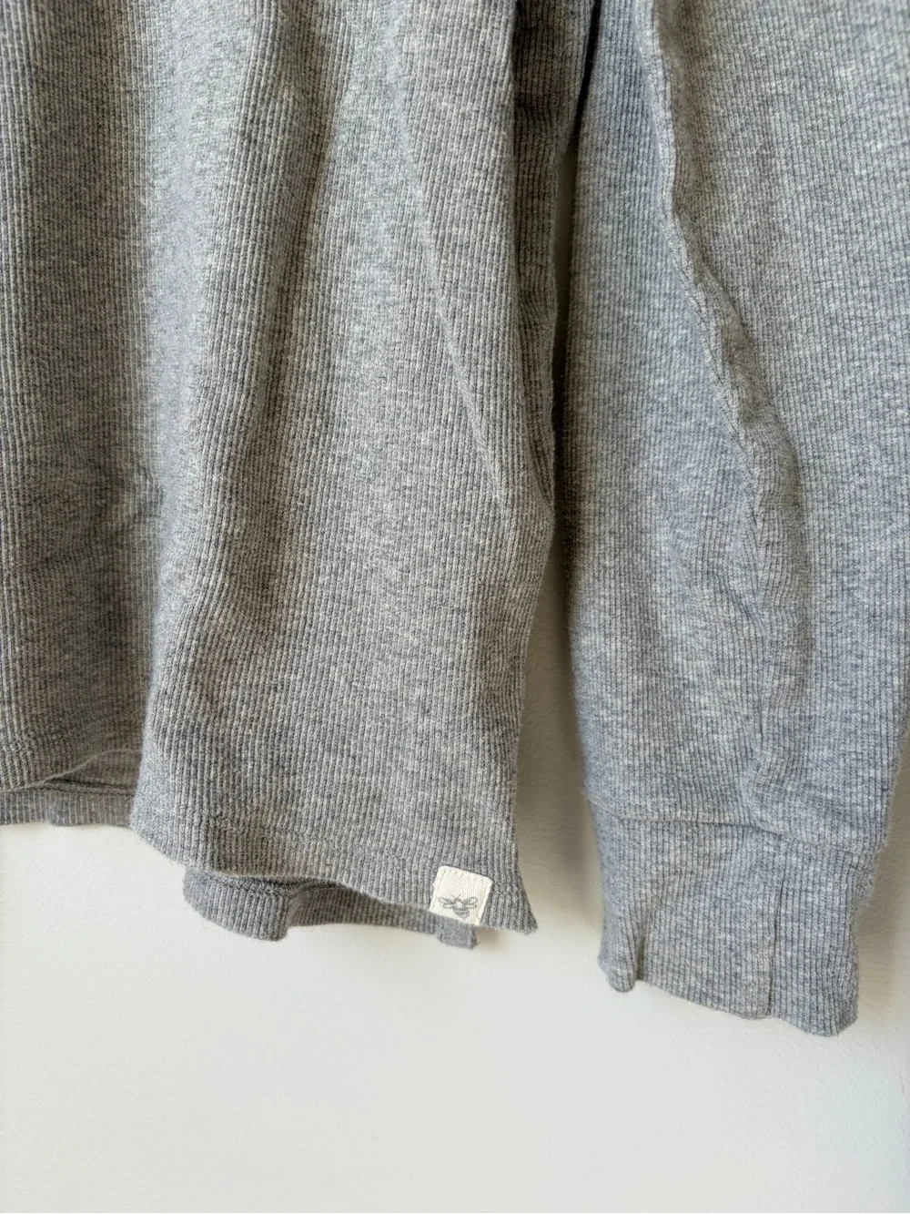 Burt’s Bees Organic Cotton Ribbed Pajama Long Sleeve Top Women’s Medium